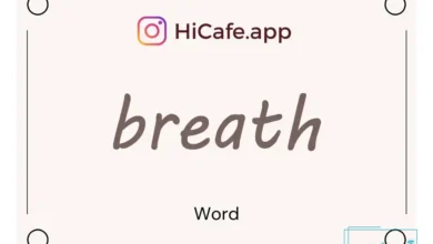 Meaning and usage of breath word
