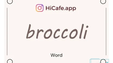 Meaning and usage of broccoli word