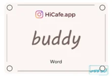Meaning and usage of buddy word