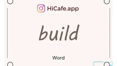 Meaning and usage of build word