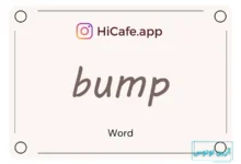 Meaning and usage of bump word