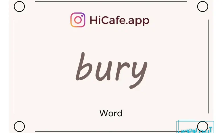 Meaning and usage of bury word