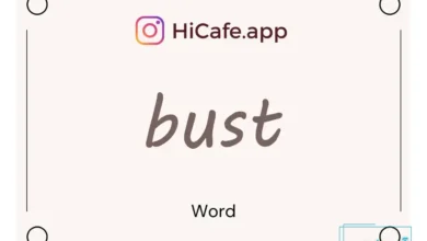 Meaning and usage of bust word