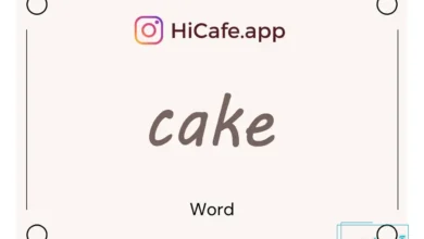 Meaning and usage of cake word