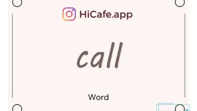 Meaning and usage of call word