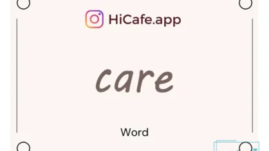 Meaning and usage of care word