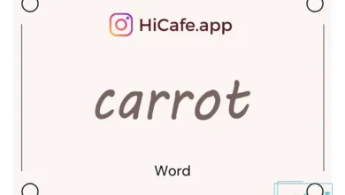 Meaning and usage of carrot word