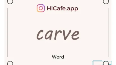 Meaning and usage of carve word