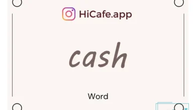 Meaning and usage of cash word