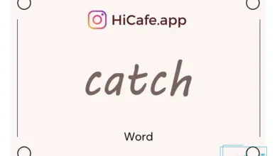 Meaning and usage of catch word