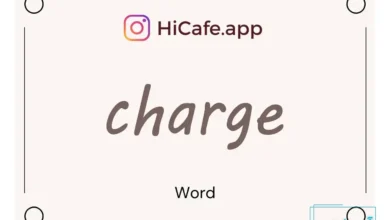 Meaning and usage of charge word