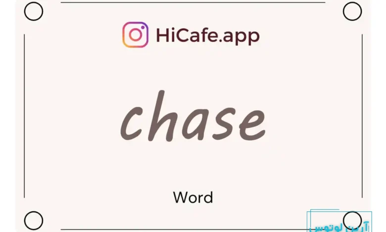 Meaning and usage of chase word