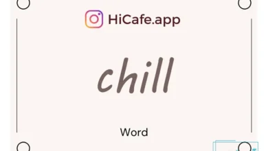 Meaning and usage of chill word