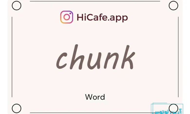 Meaning and usage of chunk word