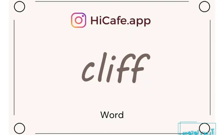 Meaning and usage of cliff word