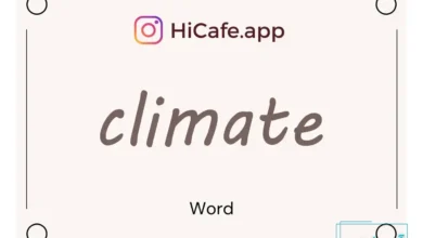 Meaning and usage of climate word