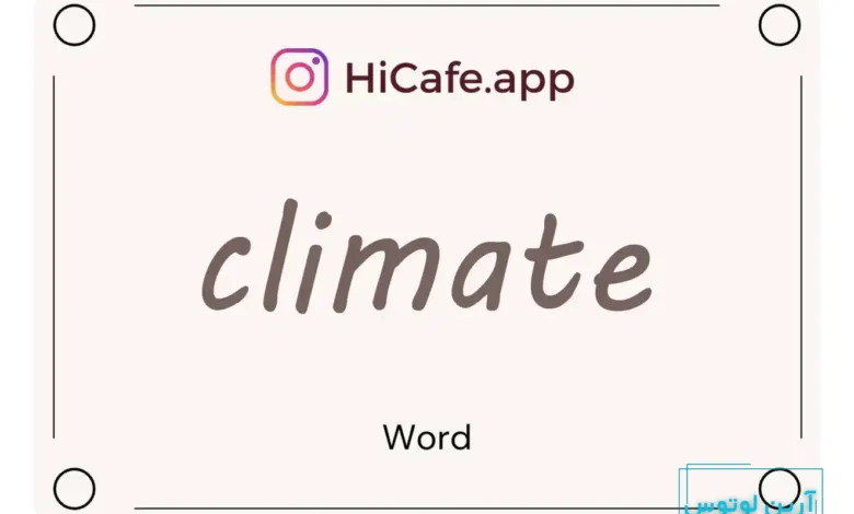 Meaning and usage of climate word