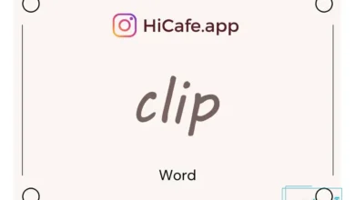 Meaning and usage of clip word
