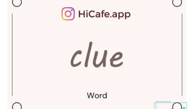 Meaning and usage of clue word
