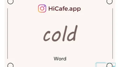 Meaning and usage of cold word