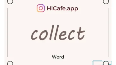 Meaning and usage of collect word