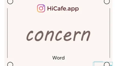 Meaning and usage of concern word