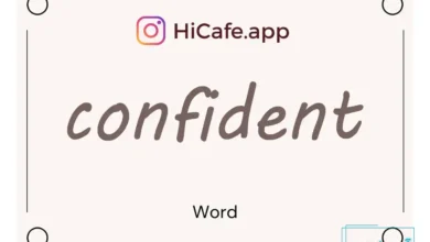 Meaning and usage of confident word