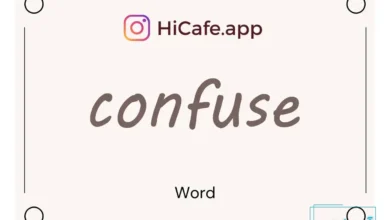 Meaning and usage of confuse word