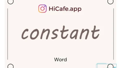 Meaning and usage of constant word