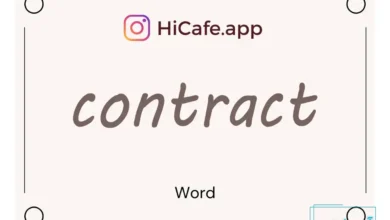 Meaning and usage of contract word