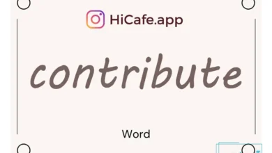 Meaning and usage of contribute word