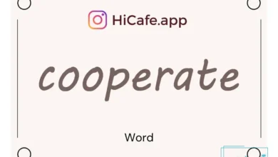 Meaning and usage of cooperate word