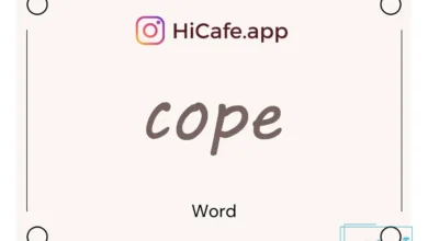 Meaning and usage of cope word