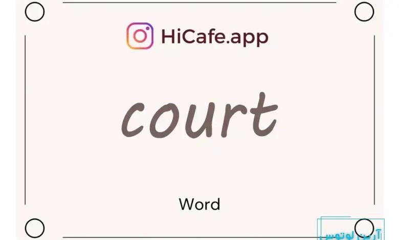 Meaning and usage of court word