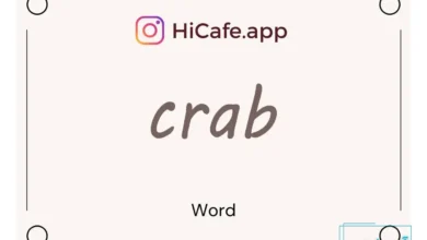 Meaning and usage of crab word