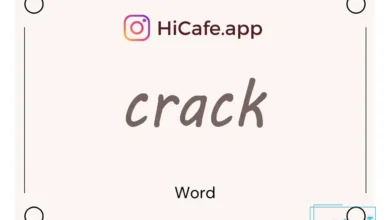 Meaning and usage of crack word