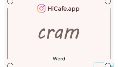 Meaning and usage of cram word