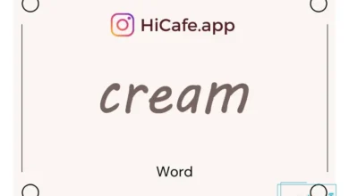 Meaning and usage of cream word