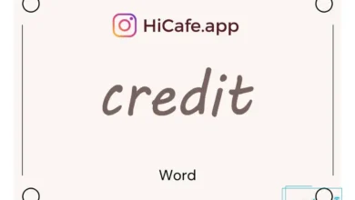 Meaning and usage of credit word