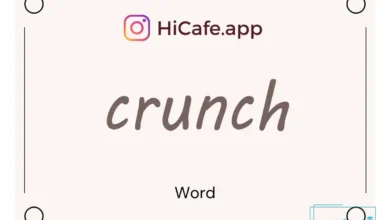 Meaning and usage of crunch word