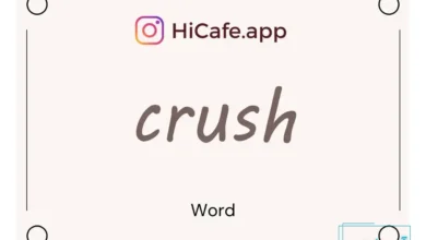 Meaning and usage of crush word