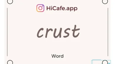 Meaning and usage of crust word