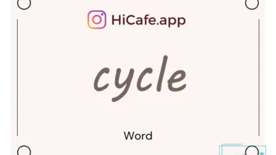 Meaning and usage of cycle word
