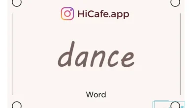 Meaning and usage of dance word