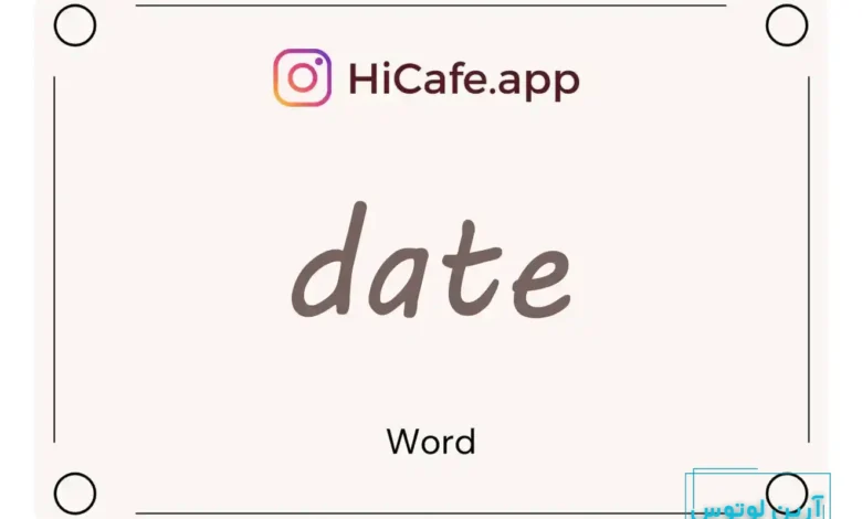 Meaning and usage of date word