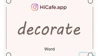 Meaning and usage of decorate word