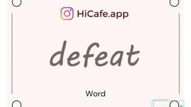 Meaning and usage of defeat word