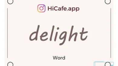 Meaning and usage of delight word