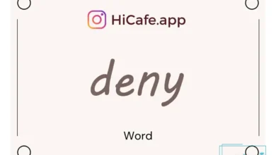 Meaning and usage of deny word