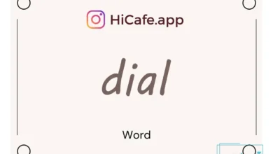 Meaning and usage of dial word